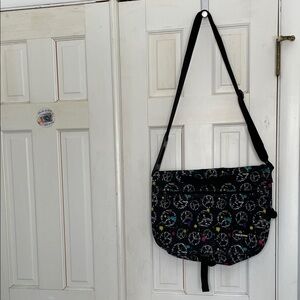 Black Patterned Women's Bag